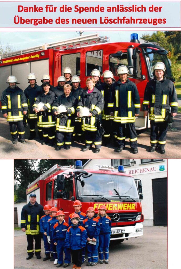 1. Juni 2011 Spende Feuerwehr Reichenau